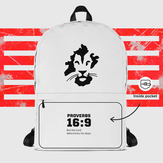 Proverbs 16:9 Backpack