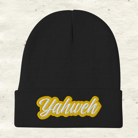 Yahweh Embroidered Beanie